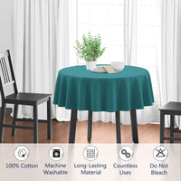 cotton 4 seater round table cloth