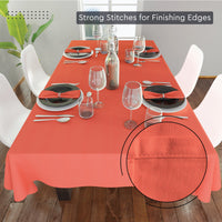 cotton 6 to 8 seater rectangular table cloth