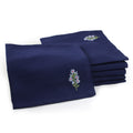 Cotton Scotch Blue Flower Table Napkin (Pack of 6)