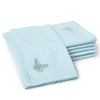 Cotton Ice Blue Butterfly Table Napkin (Pack of 6)
