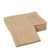 Cotton Light Beige Butterfly Table Napkin (Pack of 6)