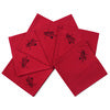 Cotton Red Cutlery Table Napkin (Pack of 6)