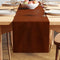 Chenille Rust Orange Table Runner