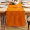 Chenille Orange Table Runner