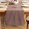 Chenille Dusty Brown Table Runner