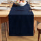 Chenille Navy Blue Table Runner