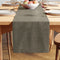 Chenille Stone Grey Table Runner
