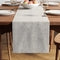 Chenille Solid Light Grey Table Runner (Pack of 1)