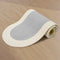 Cotton Light Grey & Off White Table Runner (Pack of 1)