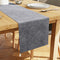 Embossed Velvet Grey Table Runner
