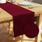 Embossed Velvet Maroon Table Runner