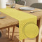 Embossed Velvet Pale Lime Table Runner