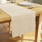 Quilted Velvet Beige Table Runner