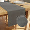 Quilted Velvet Dark Grey Table Runner