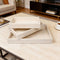 Leather Cream Leather Serving Tray